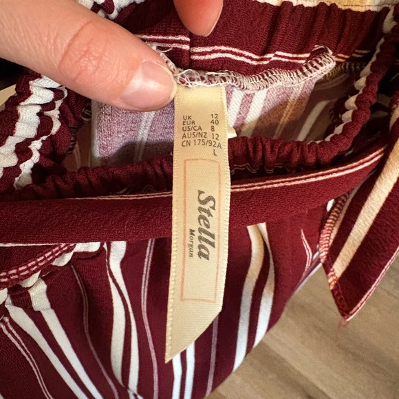 Wide Leg Stiped Pants 6 - Picture 6 of 6